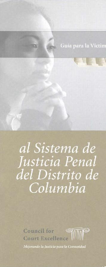 GuÃ­a para la VÃ­ctima al Sistema de Justicia Penal del distrito de Columbia 